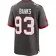 Game Youth Eric Banks Tampa Bay Buccaneers Pewter Alternate Jersey