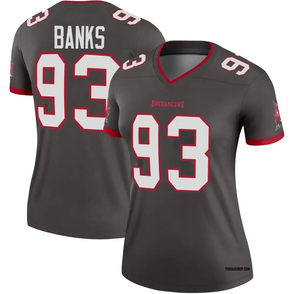 Legend Women's Eric Banks Tampa Bay Buccaneers Pewter Alternate Jersey