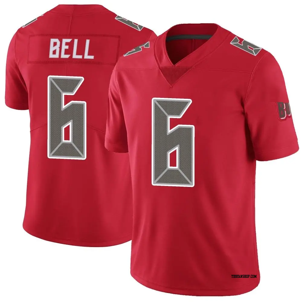 Limited Red Men s Le Veon Bell Tampa Bay Buccaneers Color Rush Jersey Buccaneers Store